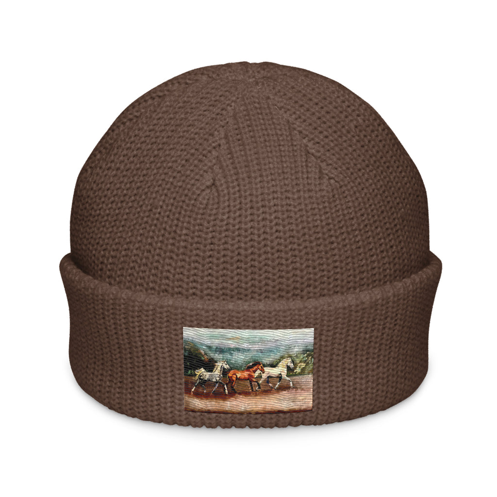 Tranquil Horizon Walk Fisherman Beanie - Walnut image