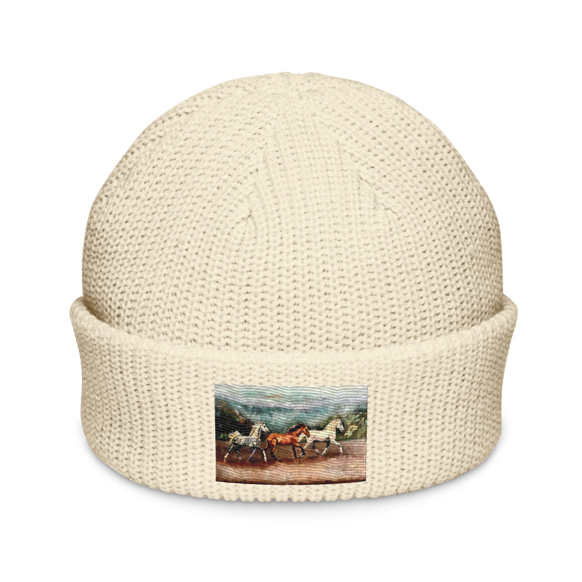 Tranquil Horizon Walk Fisherman Beanie - Ecru image