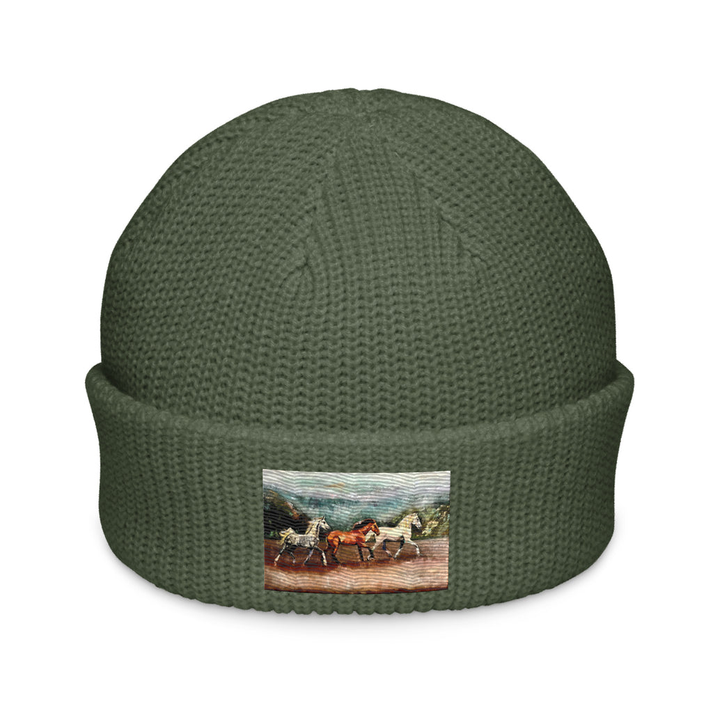 Tranquil Horizon Walk Fisherman Beanie - Cypress image