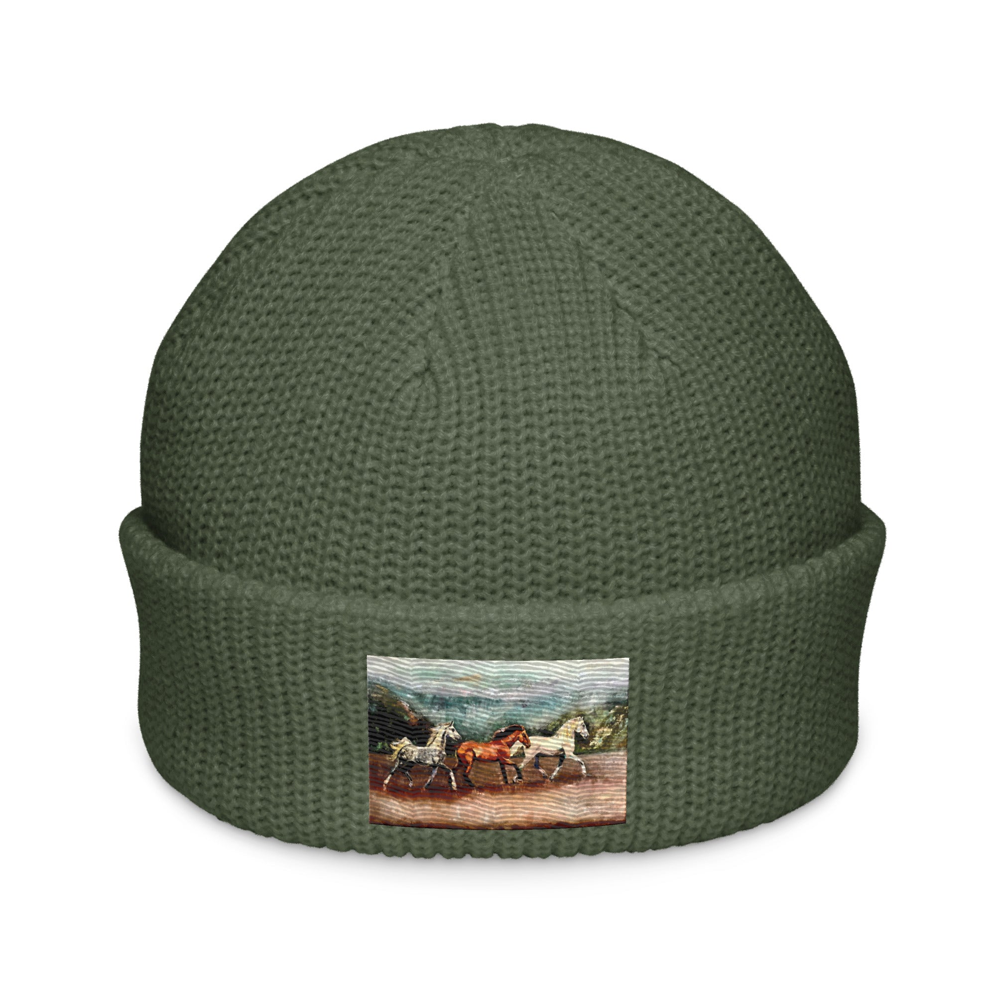 Tranquil Horizon Walk Fisherman Beanie - Cypress image