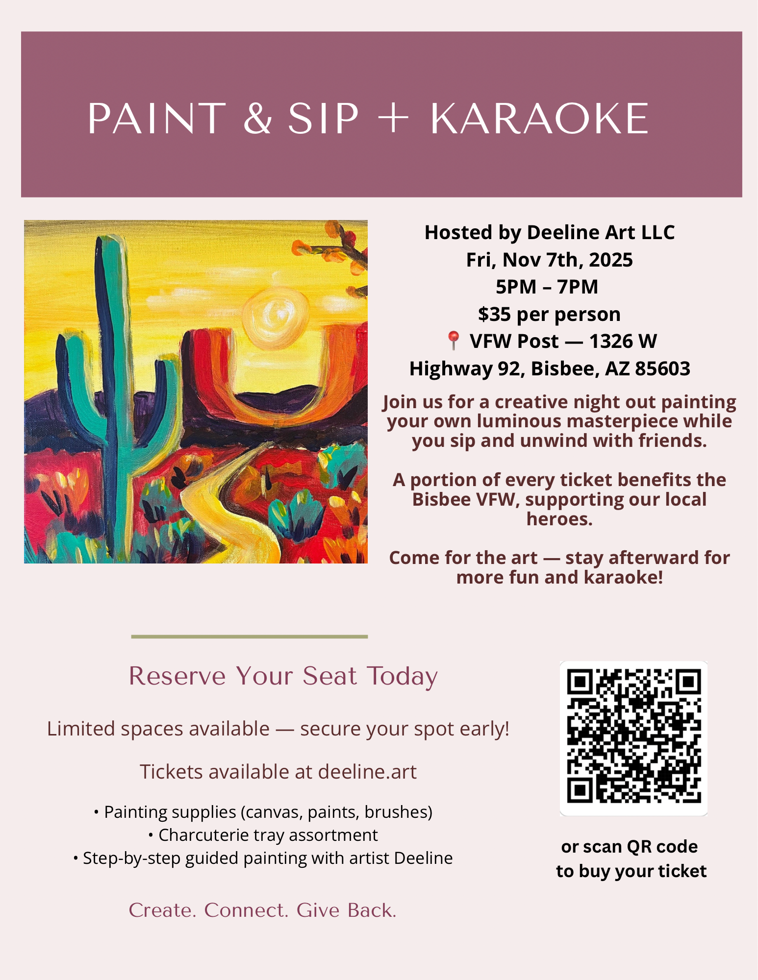 Paint and Sip VFW  11 - 7 - 2025