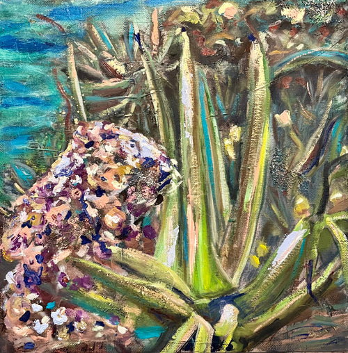 DESERT BLOOMS BY THE OCEAN 12"x12" image 0